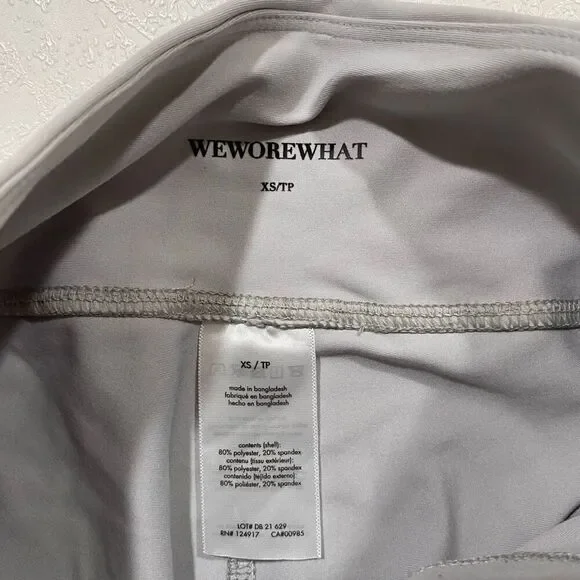 We Wore What Gray Lace Up High Waist Leggings XS Stretch Athleisure Pants - Picture 3 of 9